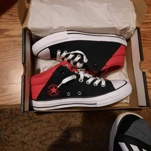 Red and Black Converse